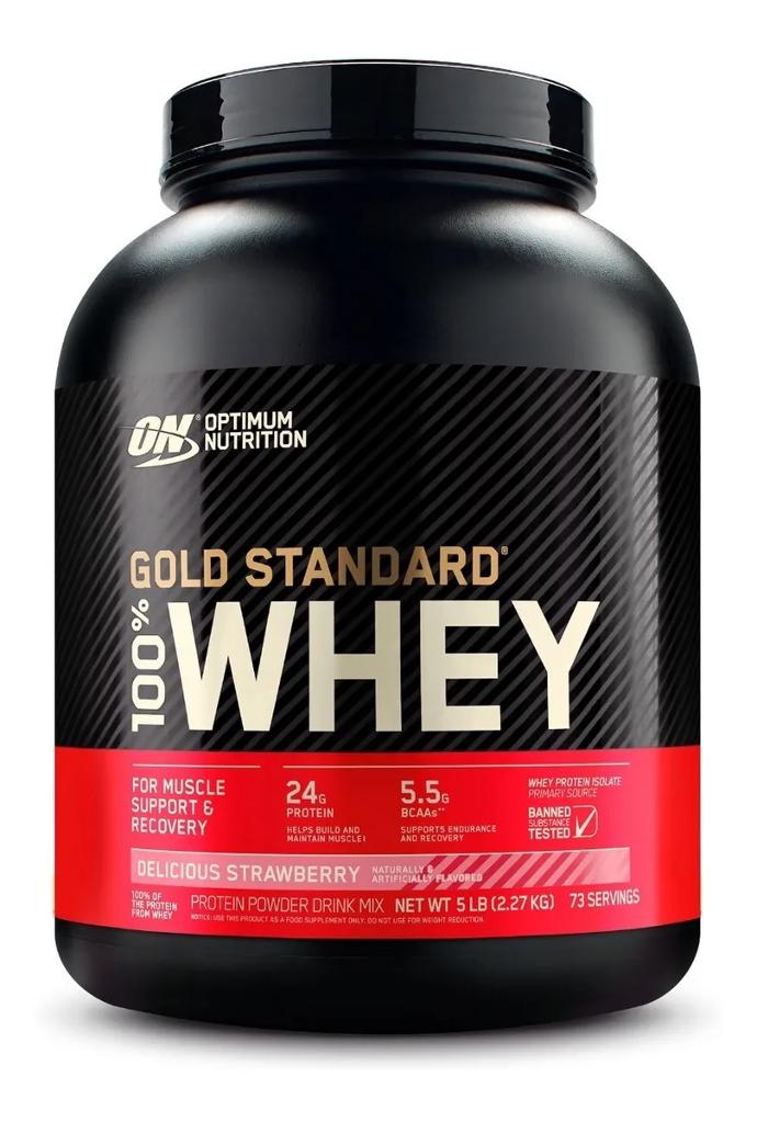 ON 100% WHEY GOLD STANDAR 5 LBS STRAWBERRY BANANA