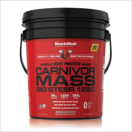 MUSCLEMEDS CARNIVOR MASS BIG STEER 15 LBS CHOCOLATE