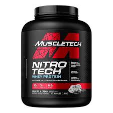 MUSCLETECH NITRO TECH WHEY PROTEIN 4 LBS COOKIES & CREAM
