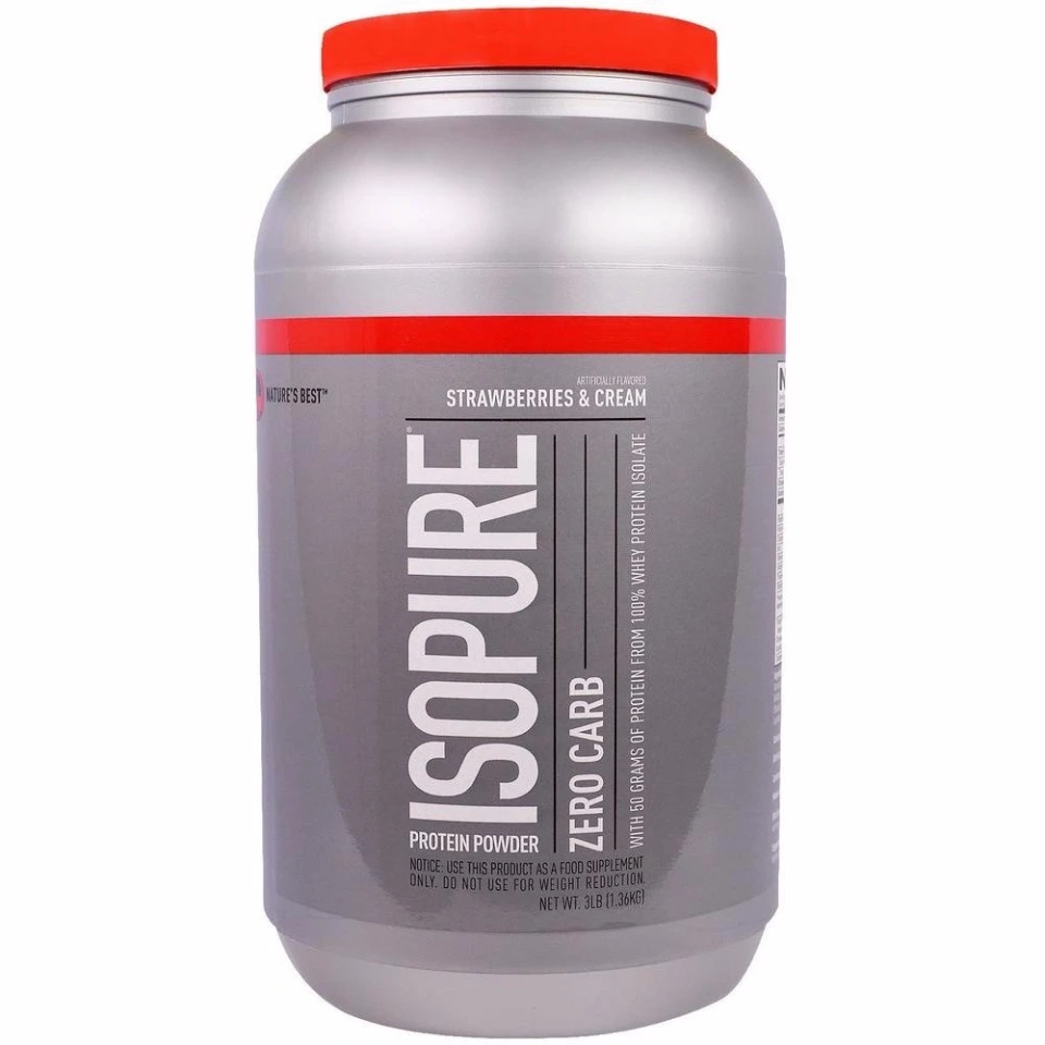 NATURAL BEST ISOPURE ZERO CARB	STRAWBERRIES AND CREAM	3 LBS