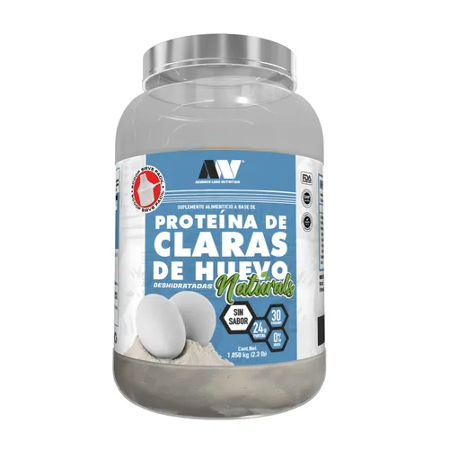 ADVANCE NUTRITION CLARAS DE HUEVO NATURAL 900G SIN SABOR 