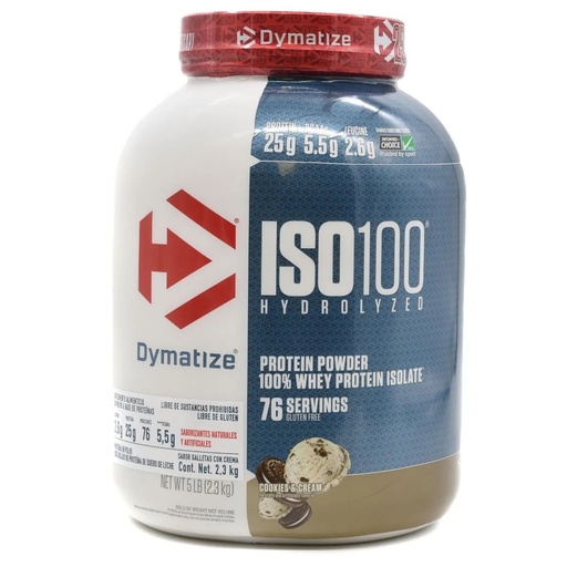 [705016353200] DYMATIZE ISO 100 5 LBS COOKIES & CREAM