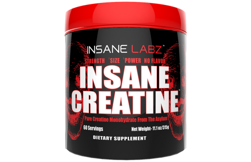 [040232323072] INSANE CREATINE 60 SERV UNFLAVORED