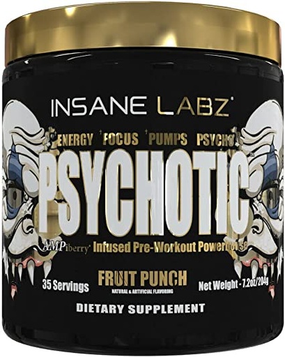 [040232585388] INSANE PSYCHOTIC GOLD (35 SERV) FRUIT PUNCH