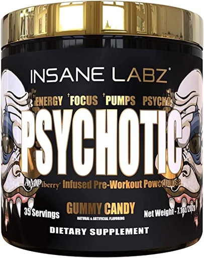 [040232585401] INSANE PSYCHOTIC GOLD (35 SERV) GUMMY CANDY