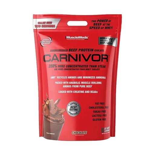 [891597003662] MUSCLEMEDS CARNIVOR 8 LBS CHOCOLATE