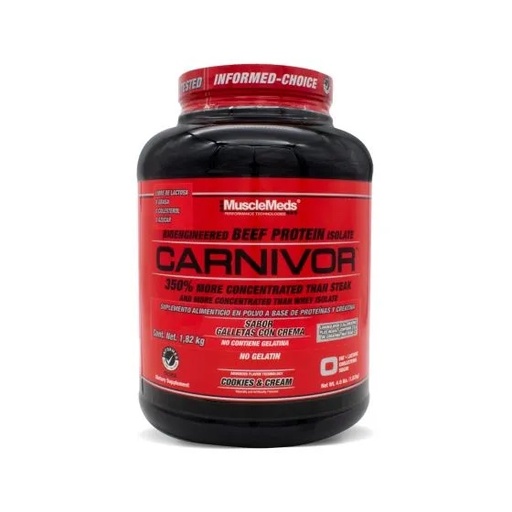 [891597005772] MUSCLEMEDS CARNIVOR 3.7 LBS COOKIES & CREAM