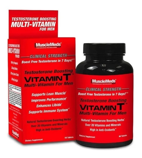 [891597005499] MUSCLEMEDS VITAMIN T MEN 90 TABS