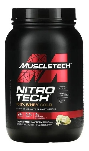 [631656710472] MUSCLETECH NITRO TECH 100% WHEY GOLD VAINILLA 2 LBS