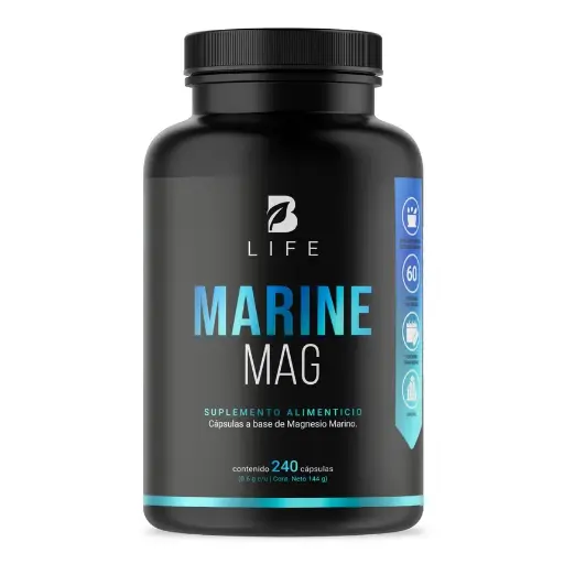 [X002N48K2H] B LIFE Marine Mag | Magnesio Marino 240 Caps | 600 mg