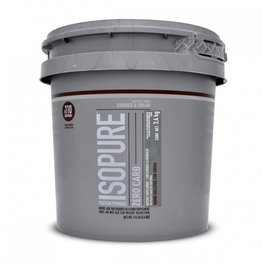 [089094021573] NATURAL BEST  ISOPURE ZERO CARB BAG 7.5 LB COOKIES & CREAM