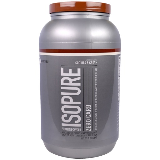 [089094021979] NATURAL BEST ISOPURE ZERO CARB 3 LB COOKIES & CREAM