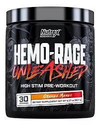 [850026029703] NUTREX HEMO RAGE UNLEASHED 30 SERVS ORANGE MANGO