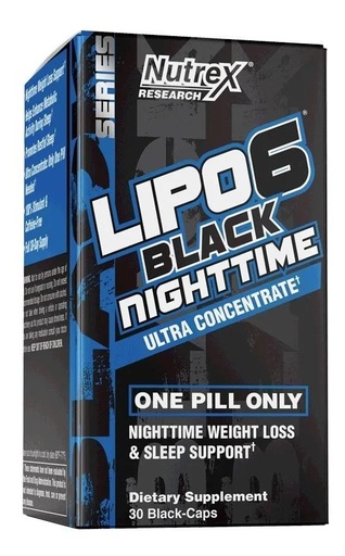 [850005755562] NUTREX LIPO 6 BLACK ULTRA CONCENTRATE NIGHTTIME 30 CT