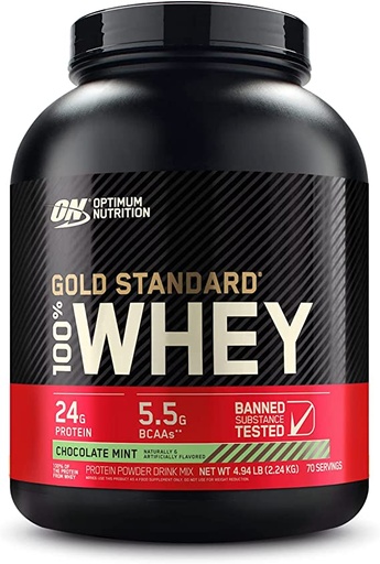[748927028676] ON 100% WHEY GOLD STANDARD 5 LBS CHOCOLATE MINT