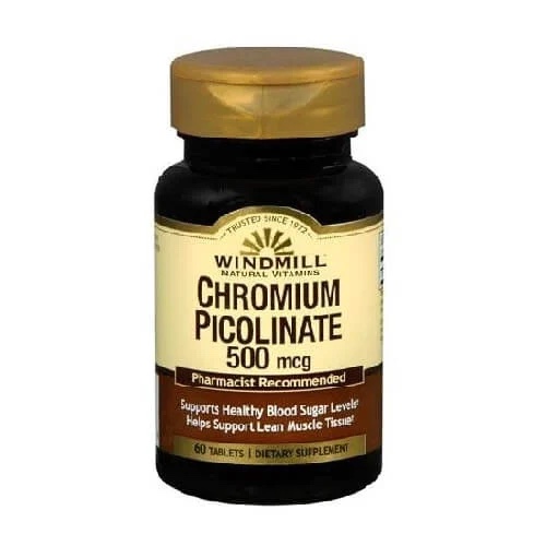 [035046012069] WINDMILL CHROMIUM PICOLINATE 500MG 60CT